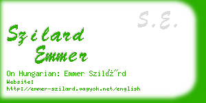 szilard emmer business card